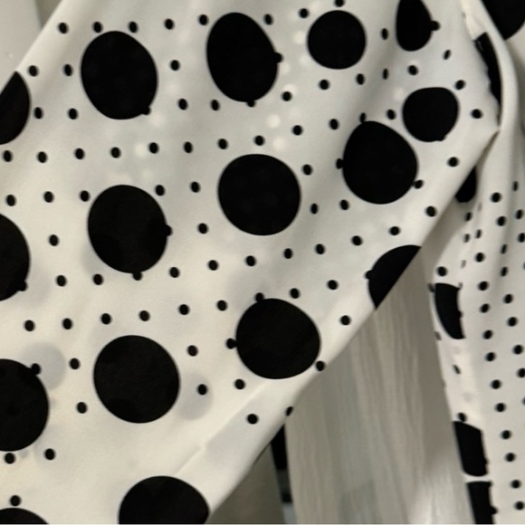 Calvin Klein XL polka dot button down blouse. Excellent condition. like New. - Picture 7 of 7